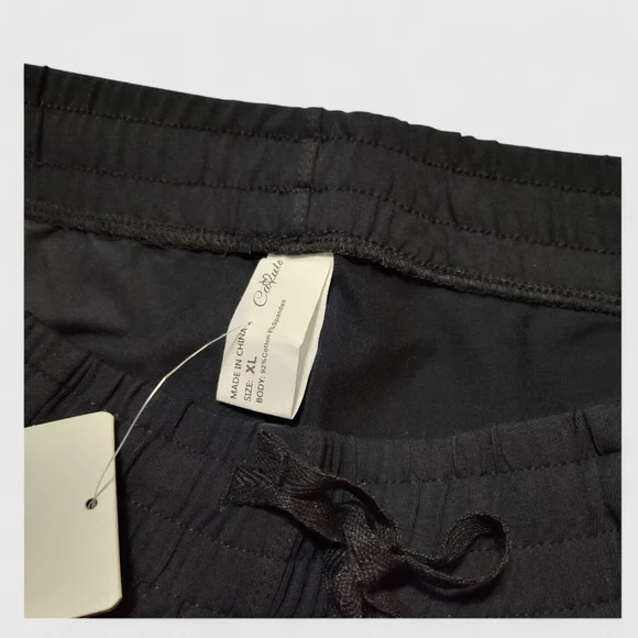 Cakulo Black Soft & Comfy Cropped Capri Pants Size XL - Picture 7 of 10